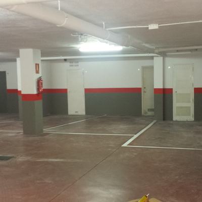 Pintado de garaje a pistola en Malaga.