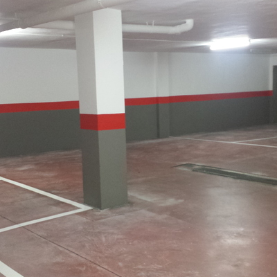 Pintado de garaje a pistola en Malaga.