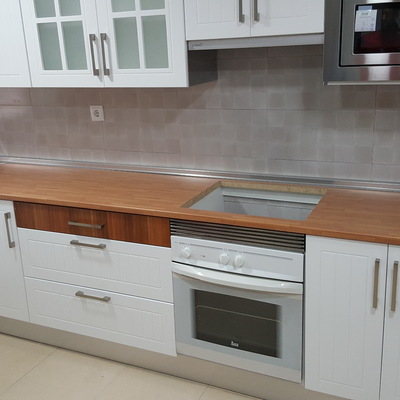 cocina lacada blanca diseño