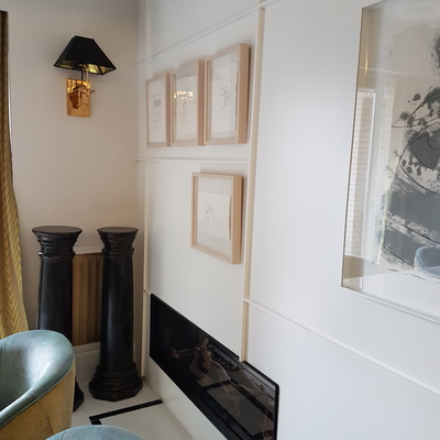 Chimenea de gas natural doble cara de la casa DRU