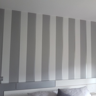 Pintura de rayas decorativas