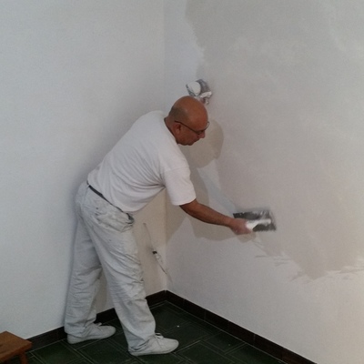 Alisando gotelé en piso en barcelona