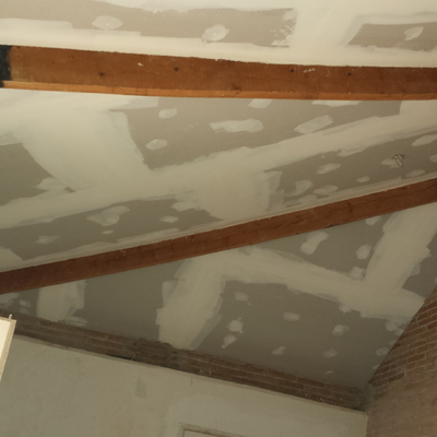 Techo pladur entre vigas