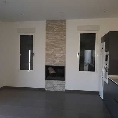 Piedra en zona de chimenea