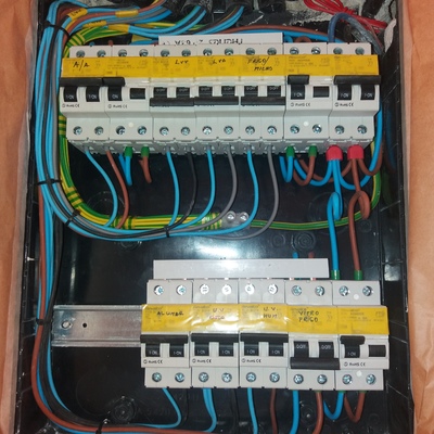 Cuadro distribución...durante el proceso de instalacion