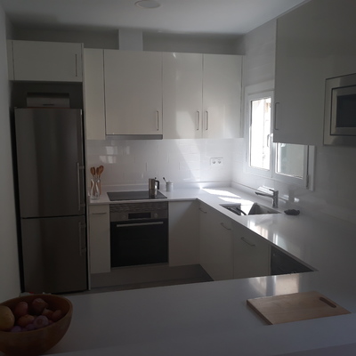 cocina abierta al comedor