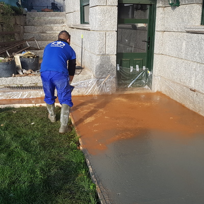 Aplicacion de color para Hormigon Impreso