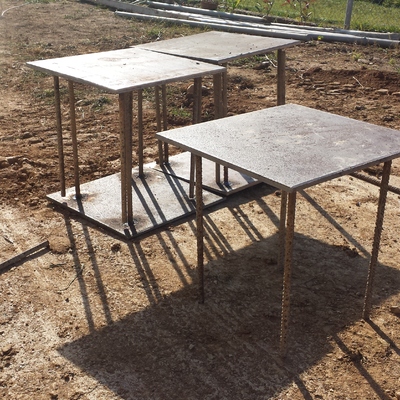 soportes para pilares de la estructura