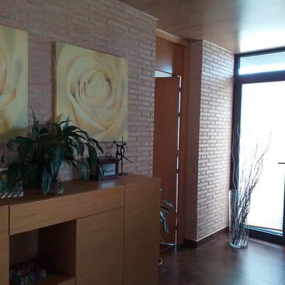 Pared de ladrillo visto