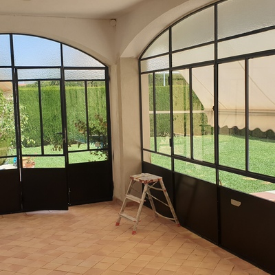 Cristalera de hierro