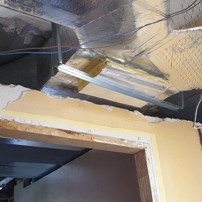 Climatizacion en curso de un  piso en Madrid