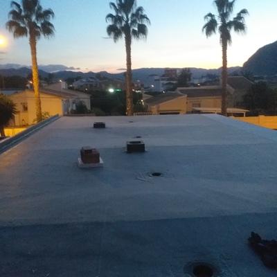 Terraza impermeabilizada con epdm