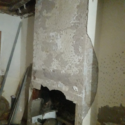 chimenea vieja para restaurar