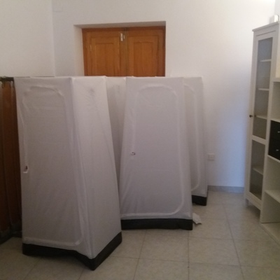 Armarios ropero transportables.