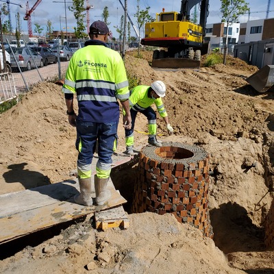 Obra de poceria, en Boadilla del monte para constructora