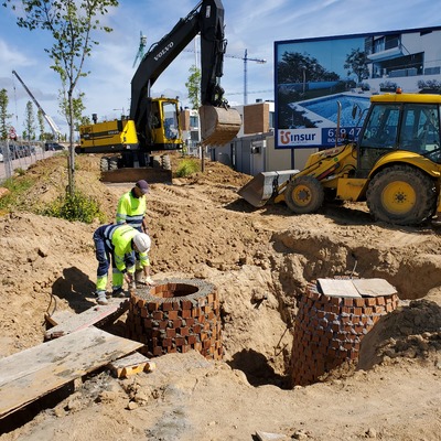 Obra de poceria, en Boadilla del monte para constructora