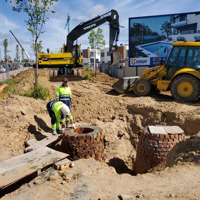 Obra de poceria, en Boadilla del monte para constructora