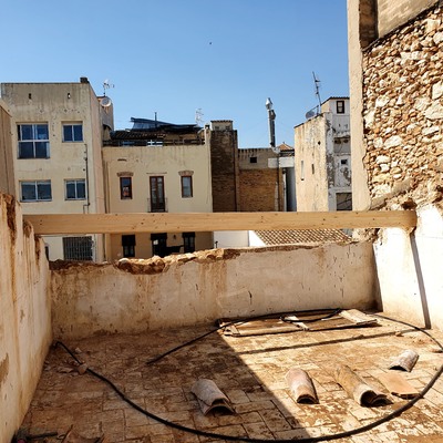 Rehabilitación forjado con viga madera vista