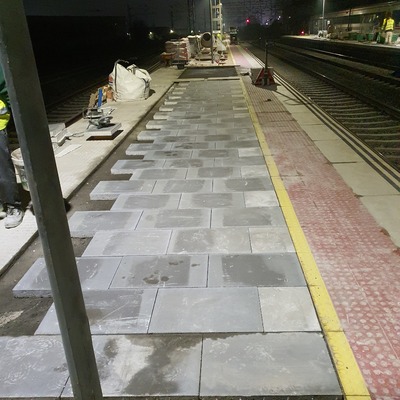 Remplazamiento terrazo antiguo por terrazo nuevo