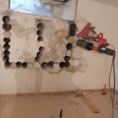 Perforacion  y calos en hormigon