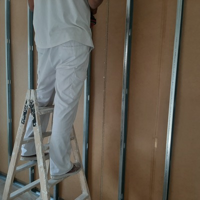 Montaje de estructura de pared