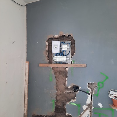 Proceso de colocación de cuadro