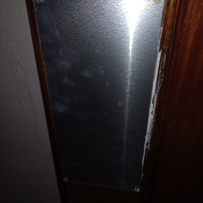 placa chapa de 1.5 mm para reforzar.