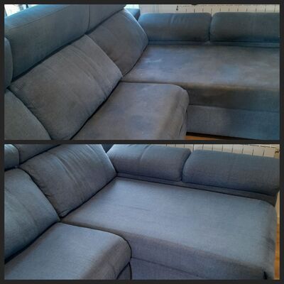 Limpieza de sofá – antes y después