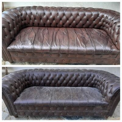 Limpieza de sofá – antes y después