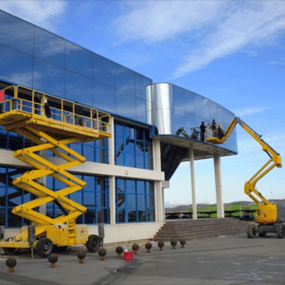 Limpieza de cristales en altura