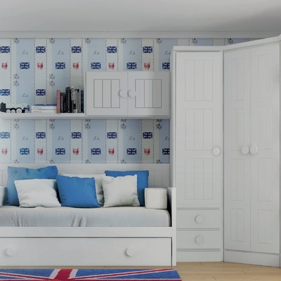 Habitación con armarios.