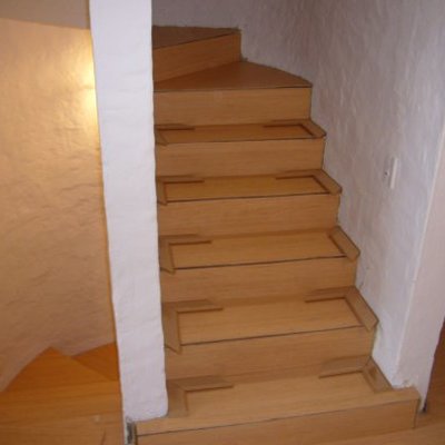 laminado sobre escalera