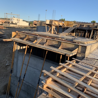 Estructura de hormigón para vivienda jnifamiliar