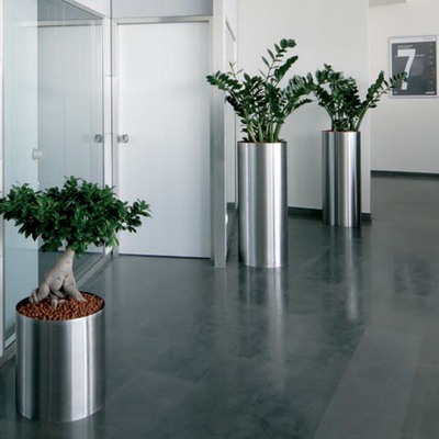 Maceteros en acero inoxidable