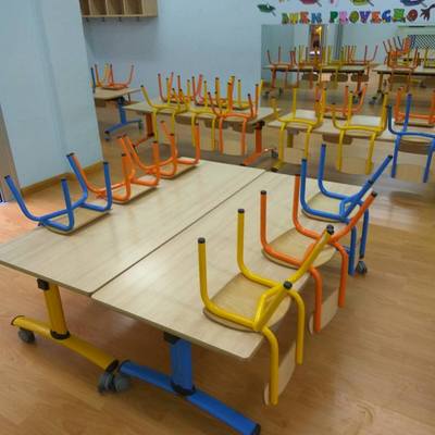 Limpieza profunda en guardería.