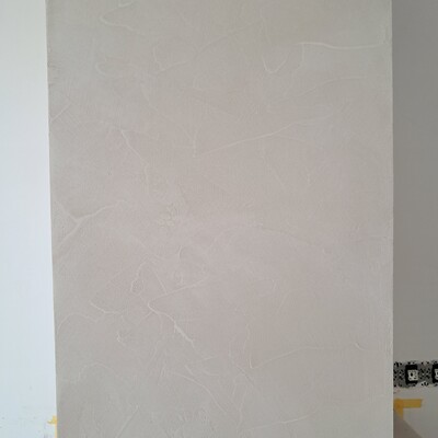 proceso de microcemento en chimenea