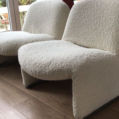 Tapicería de butacas con tejido de rizo bouclé