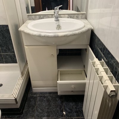 Frente de baño  antes de la reforma