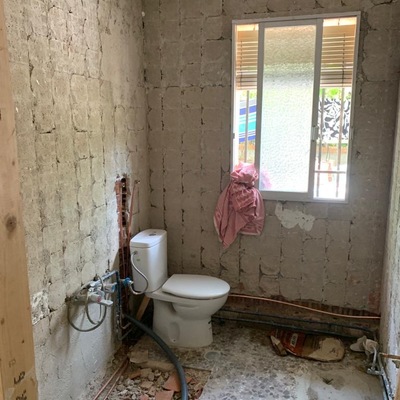 Baño en preparación