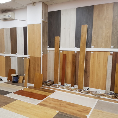 Exposición de la tienda