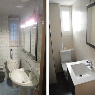 Antes y después aseo vivienda