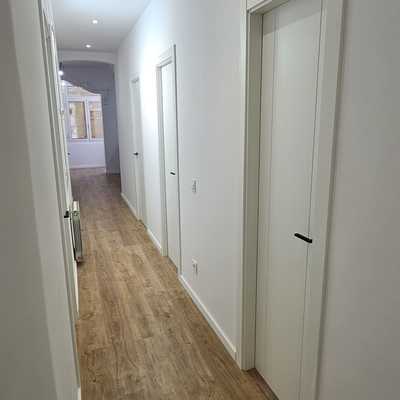 Puertas y suelo parquet