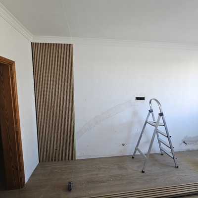 Decoración tabique en madera decorativa