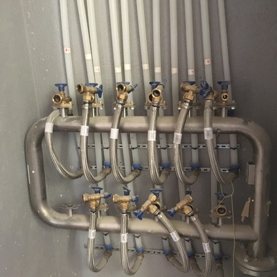 Batería de contadores de agua