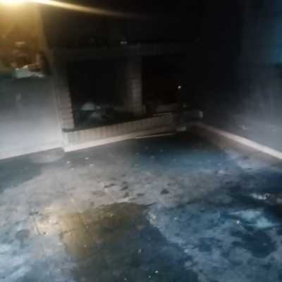 Limpieza de suelo y su estado después del incendio