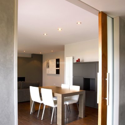 Puerta corredera integrada