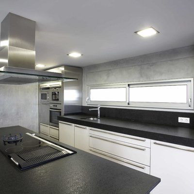 Cocina con isla central