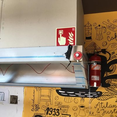 Extinción en campana extractora