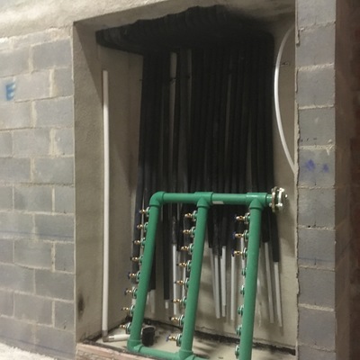 Instalación batería de agua