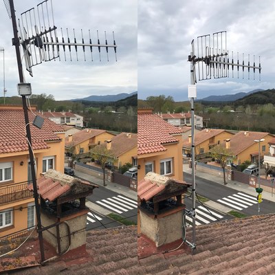 Reparación antena tdt